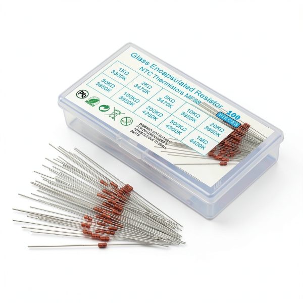 NTC Thermistors KOKISO 10-Value Kit 100pcs Glass Sealed Sensors-0