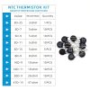 NTC Thermistor Resistors 10 Values 81 PCS Inrush Current Limiter Temperature Sensors Assorted Kit Assortment(3D-25,5D-7,5D-9,5D-11,5D-15,8D-9,10D-9,10D-11,20D-9,47D-15)-2