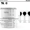 SL22 1R020 (Pack of 2) NTC THERMISTOR,ICL 1 OHM 20% 20A 22MM, (Also SG100, SG301)-1