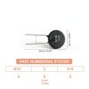 PATIKIL NTC Thermistor Resistors 3Pcs 3Ω NTC3D-20 Inrush Limiter-1