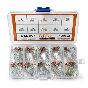 10 Values MF58 NTC Thermistor 200pcs 1K 2K 5K 10K 20K 50K 100K 200K 500K 1M Ohm Thermistors Resistors 3950B 1% Temperature Sensors-0