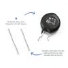 MECCANIXITY 10 Pcs NTC 5D-15 5 Ohm MF72 Power Direct Heat Type Negative Temperature Coefficient Thermistor Temperature Sensors-3
